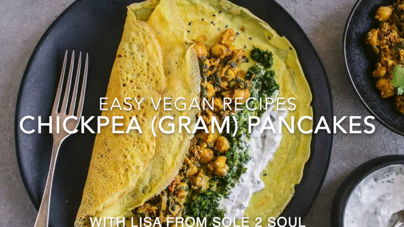 Chickpea (Gram) pancakes